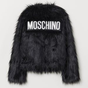 H&M x Moschino Faux Fur Jacket - Size M